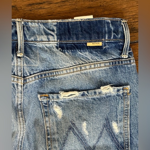 MOTHER Superior Denim High Waisted Tunnel Vision Sneak size 26 - Picture 5 of 15